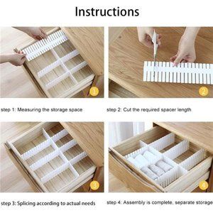 Croing Drawer Dividers - 40 pcs White